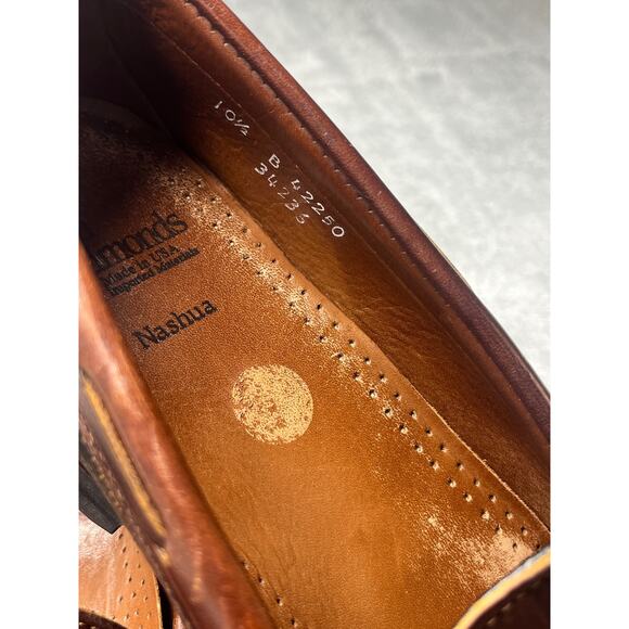 Allen Edmonds Nashua Tassel Loafers Black/Brown Leather Shoe Men's Size 10 1/2‎ - Picture 5 of 6